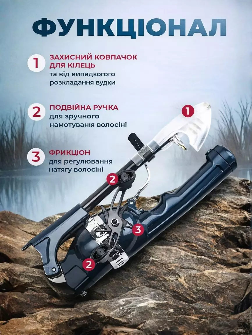 Компактна складна вудочка - Зображення 2