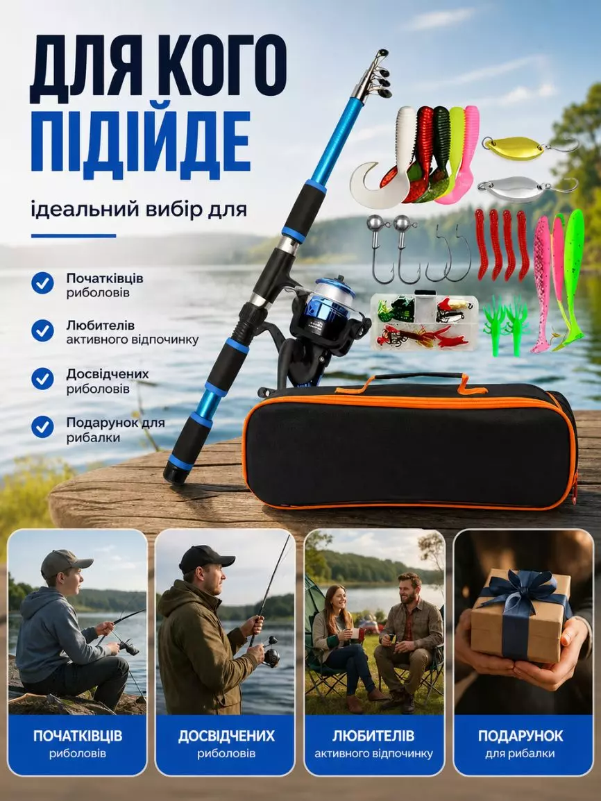 Набір для риболовлі 30 в 1 - Зображення 7