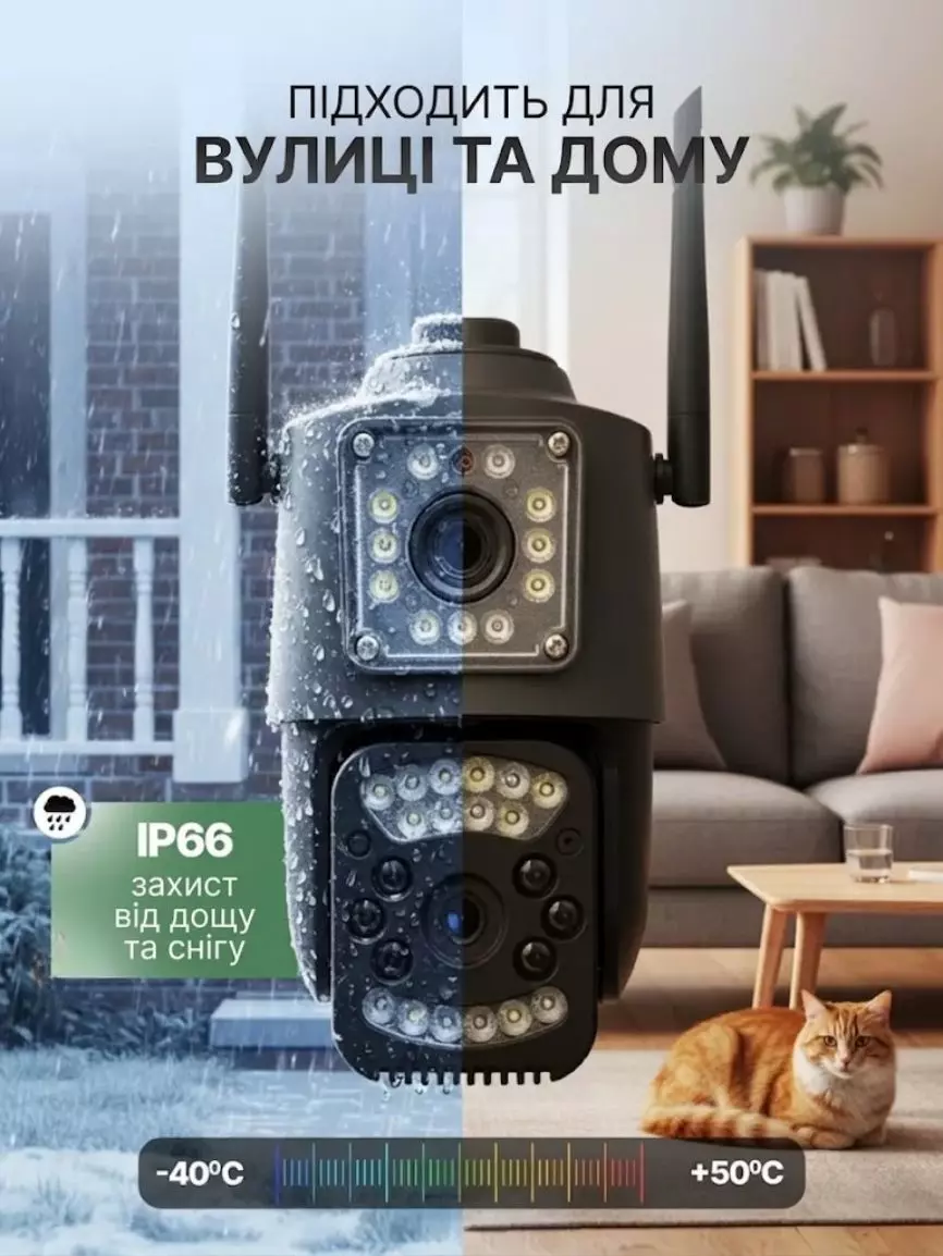 Поворотна 4G/WI-FI IP камера - Зображення 5