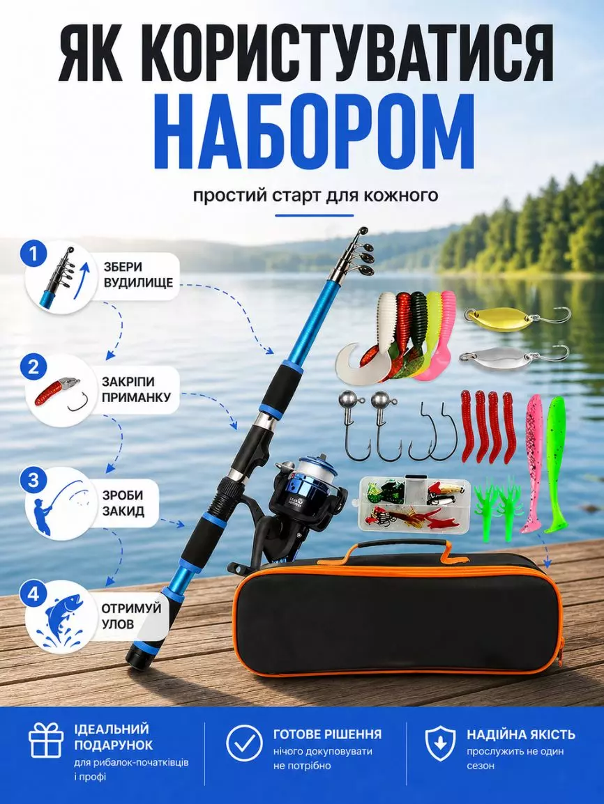 Набір для риболовлі 30 в 1 - Зображення 5