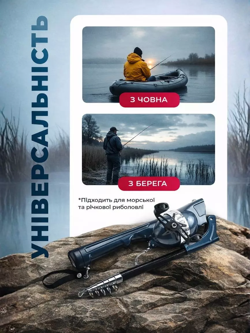 Компактна складна вудочка - Зображення 5
