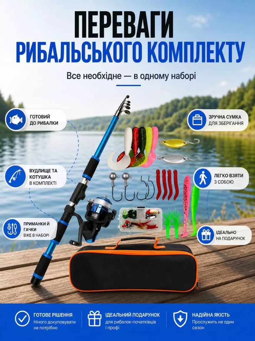 Набір для риболовлі 30 в 1 - Зображення 8