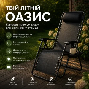Складне крісло-шезлонг