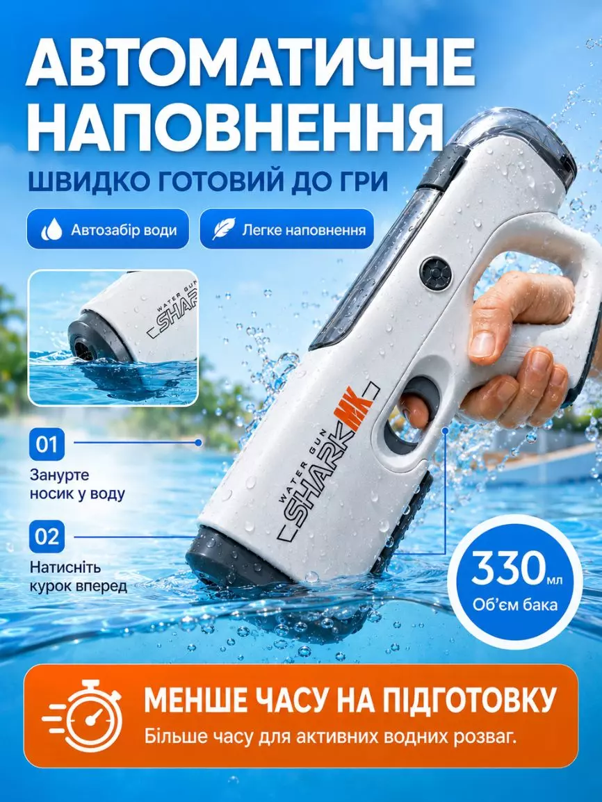 Водяний бластер Shark - Зображення 4